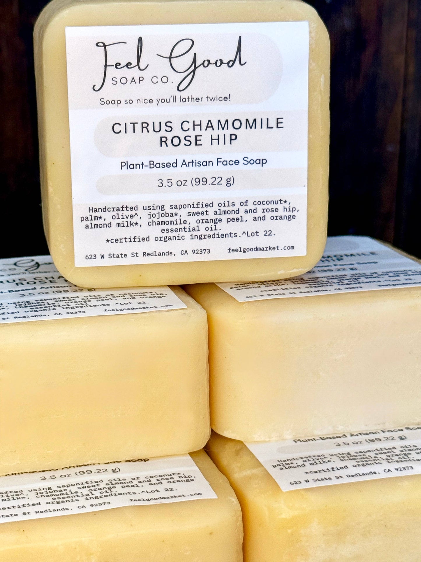 Mamas Handmade Sudsy Soaps - Citrus, Rose Hip & Chamomile Face Soap