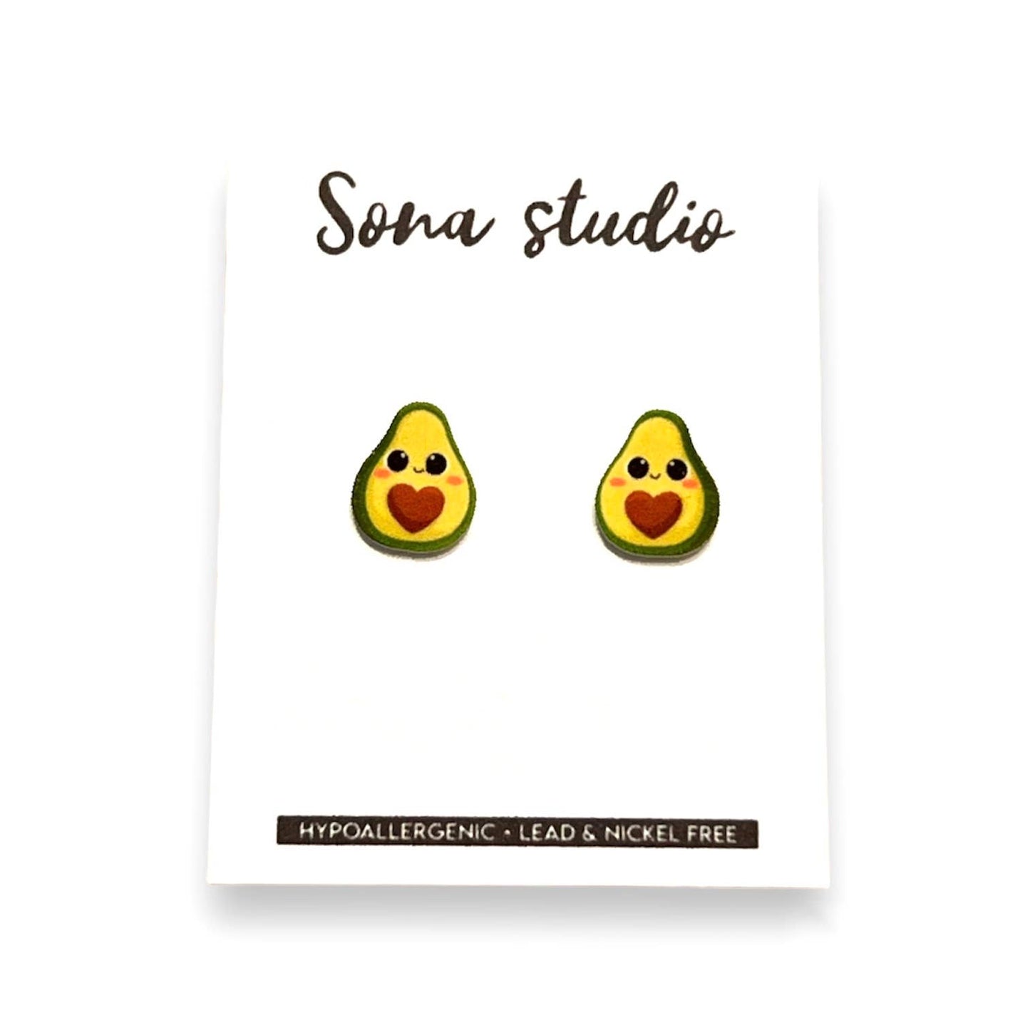 Sona Studio - Avocado Cutie Earrings