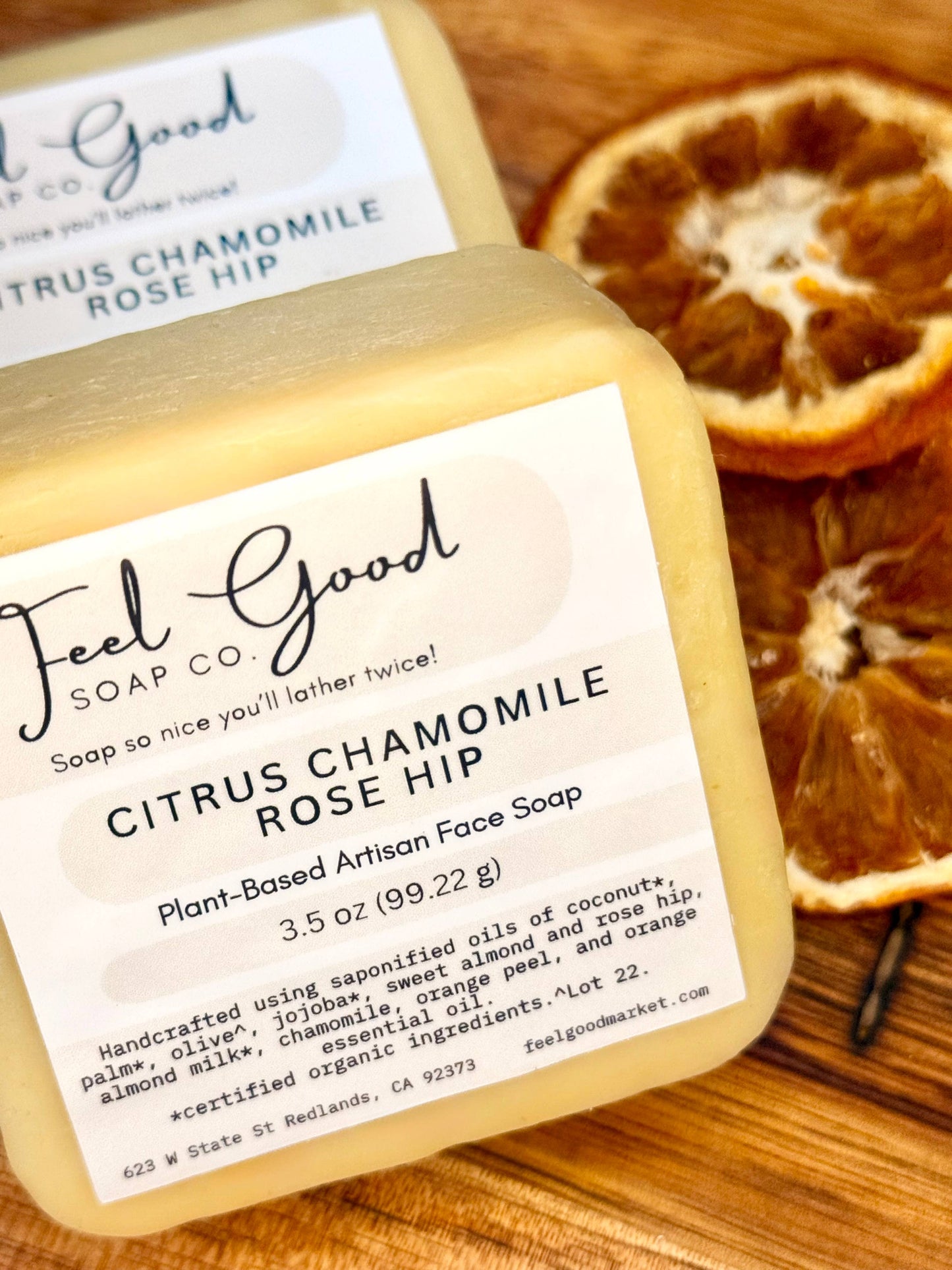 Mamas Handmade Sudsy Soaps - Citrus, Rose Hip & Chamomile Face Soap