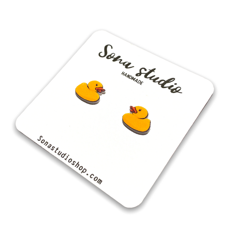 Sona Studio - Rubber Duckie Earrings