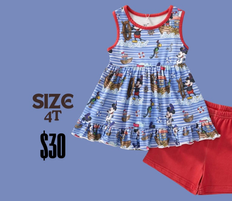 STEAMBOAT CAPTAIN - 2 PIECE SET