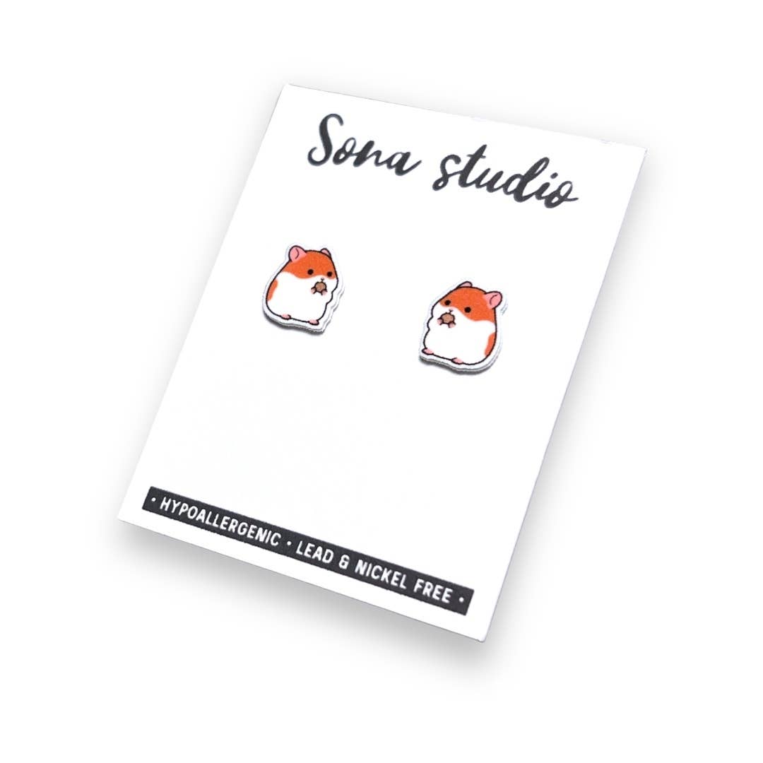 Sona Studio - Hamster Cutie Earrings