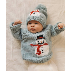 Huggalugs - Frosty Snowman Surf Blue Beanie Hat