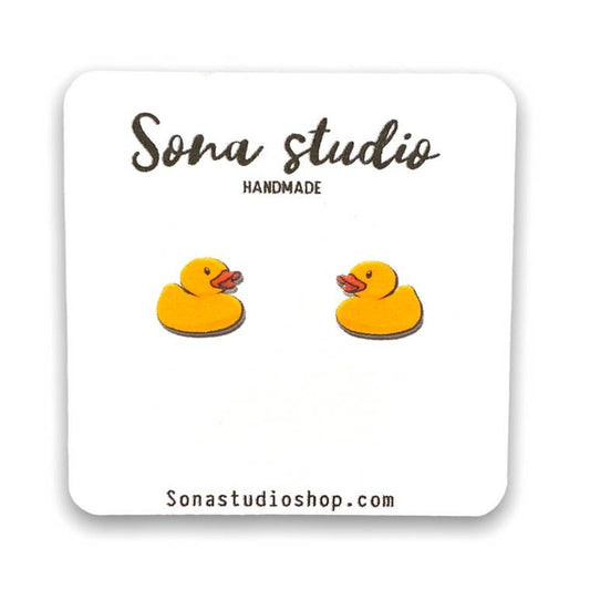 Sona Studio - Rubber Duckie Earrings