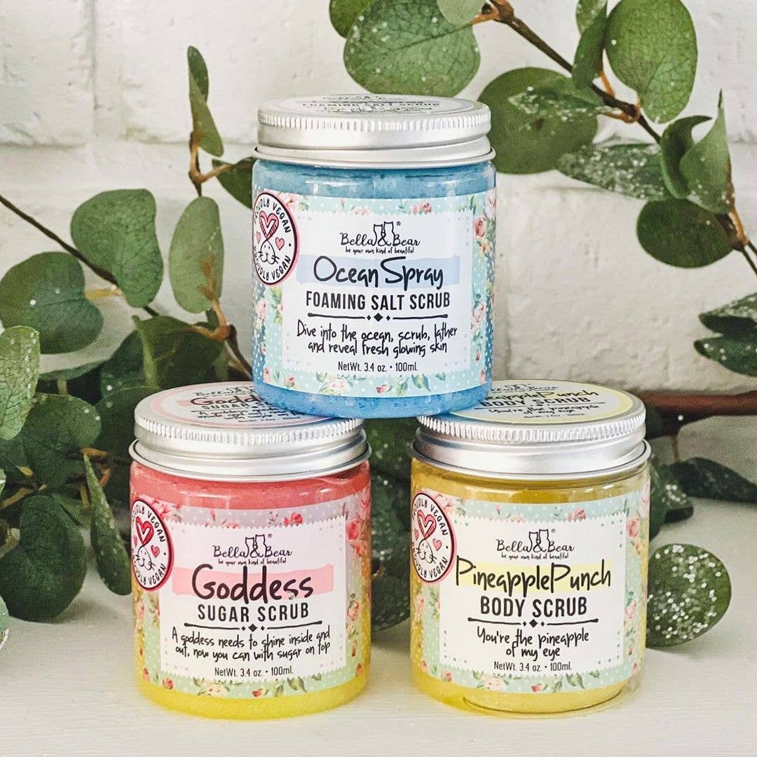 Bella & Bear - Pineapple Punch Body Scrub | Body Soap & Moisturizer 6.7oz