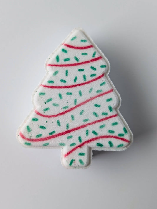 Beachy Bubbles Bath Co - Christmas Tree Cake Bath Bomb - Christmas 2025