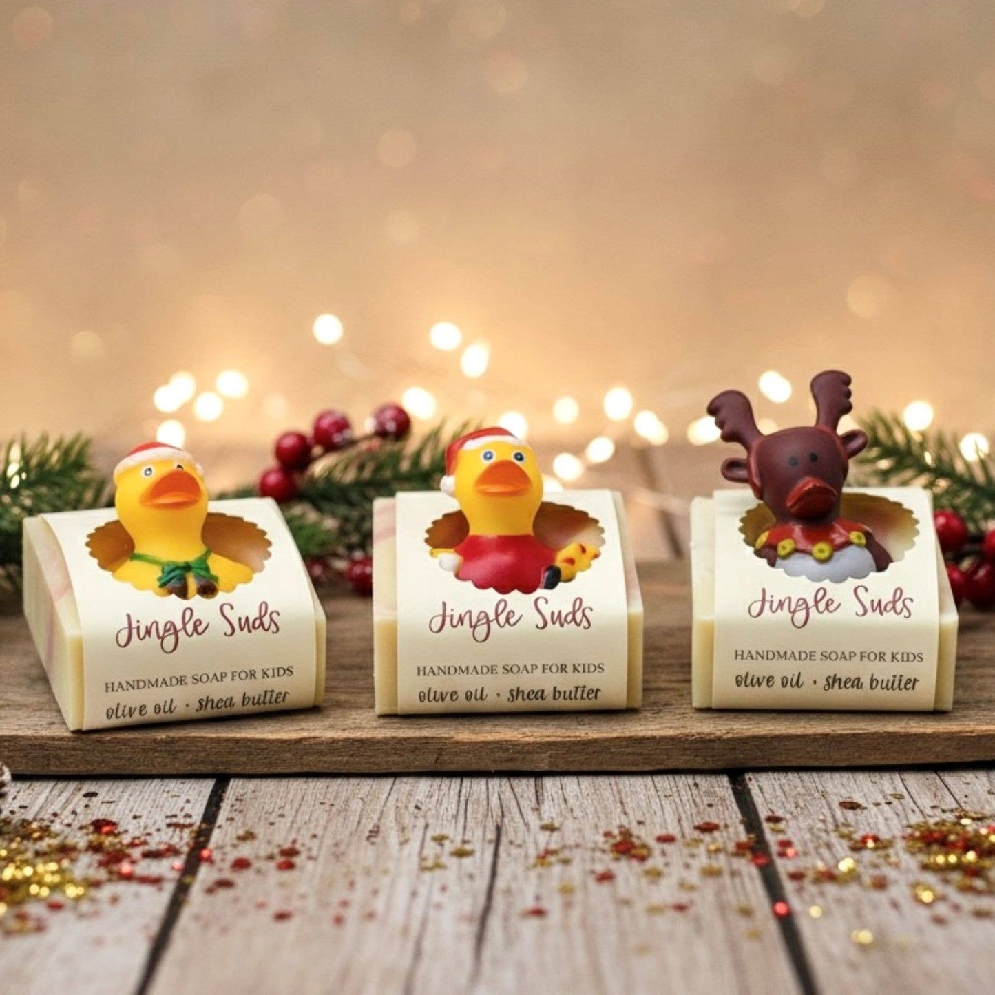 Jingle Suds Holiday Handmade Soap Bar for Kids SEASONAL