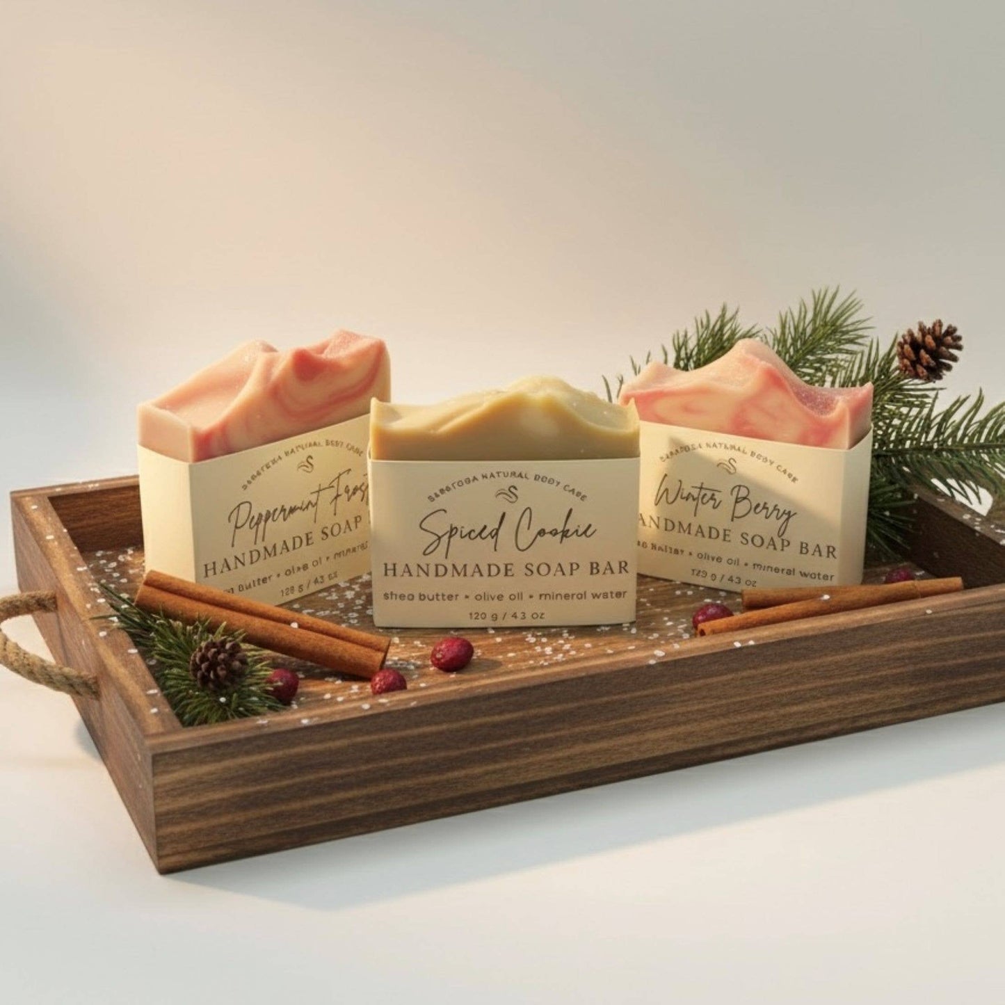 Coming Soon! - Peppermint Frost Handmade Soap Bar VEGAN Winter