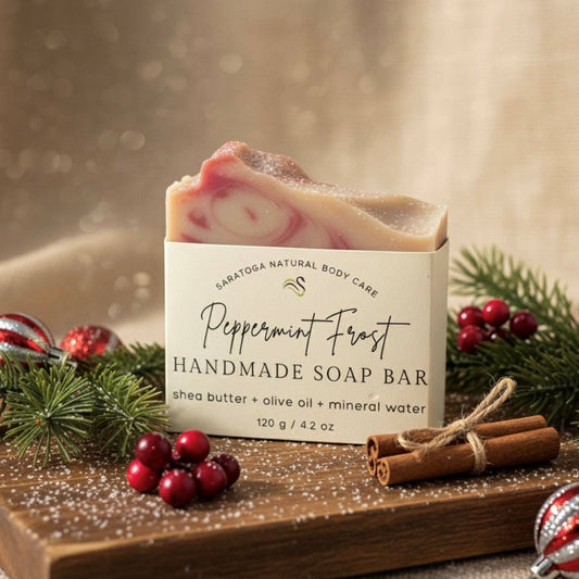 Coming Soon! - Peppermint Frost Handmade Soap Bar VEGAN Winter