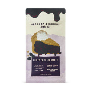 Open image in slideshow, Grounds &amp; Hounds Coffee Co. - Blueberry Crumble Flavored Coffee
