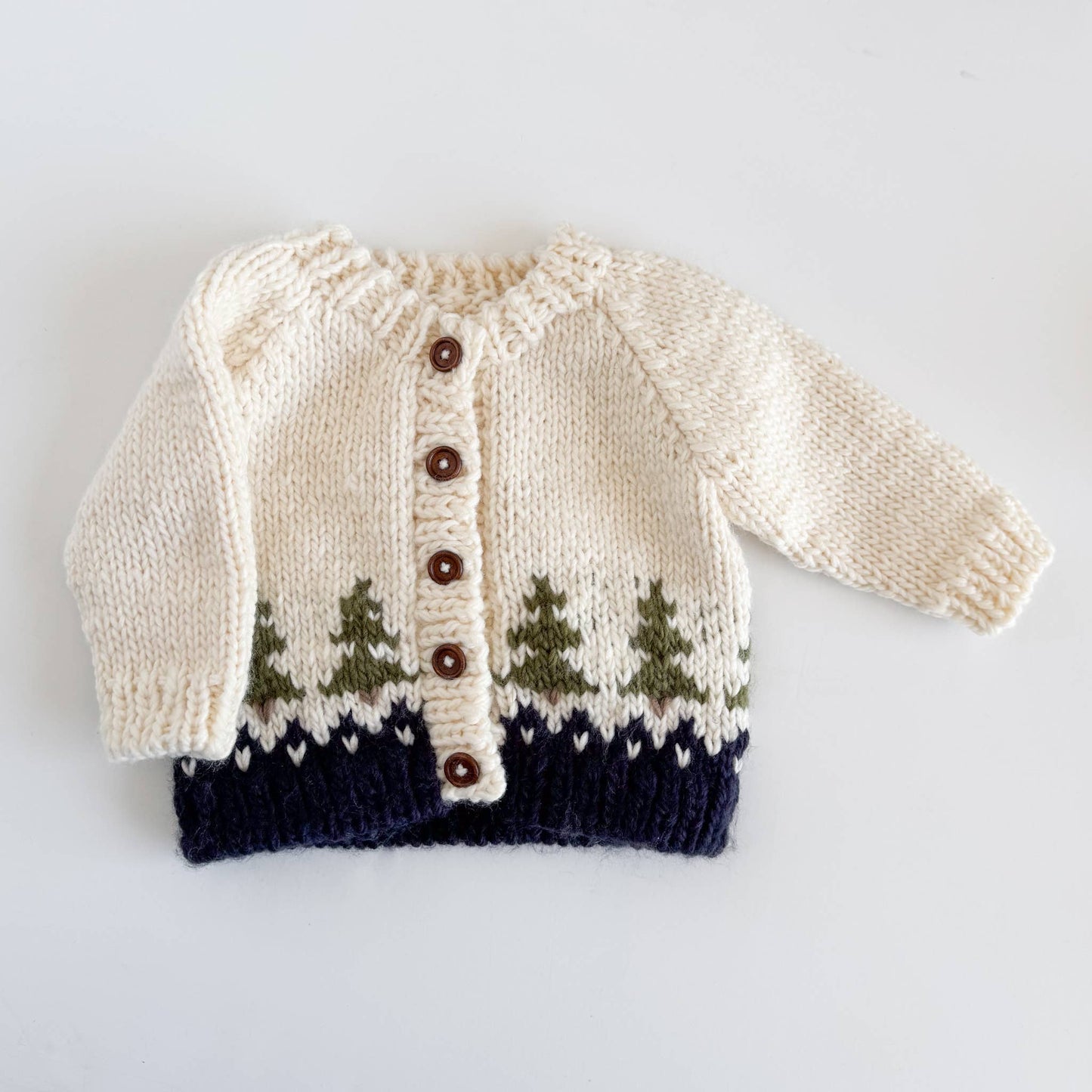 Figgy Friends - Tree Cardigan Toddler Forest Winter Apparel