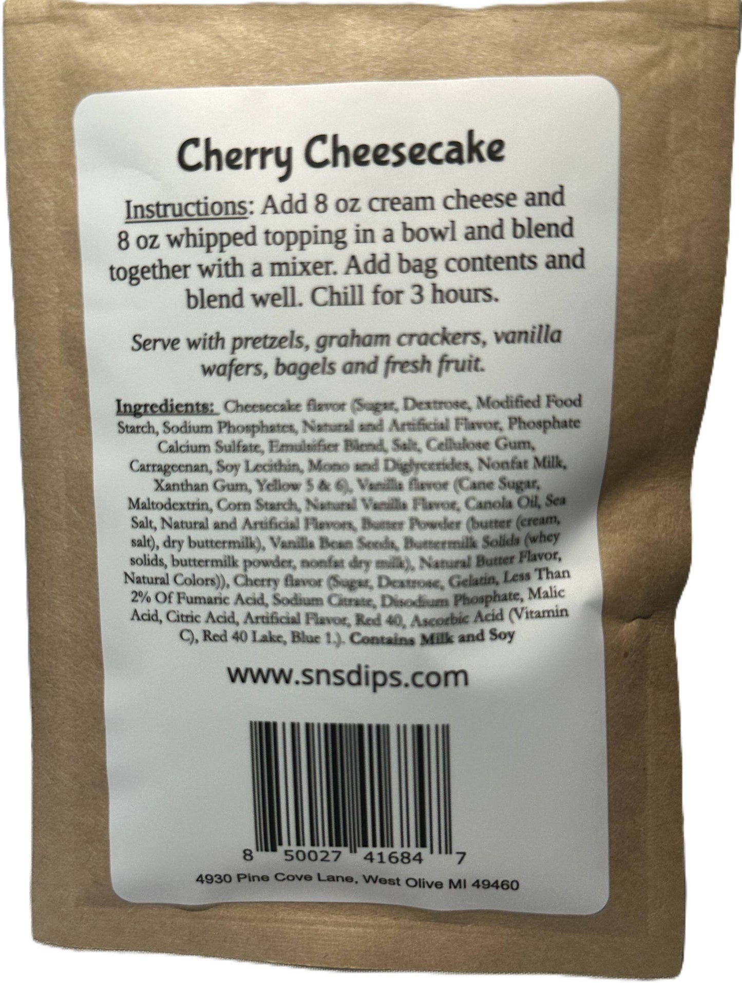 SnS Dips - Cherry Cheesecake Dip Mix