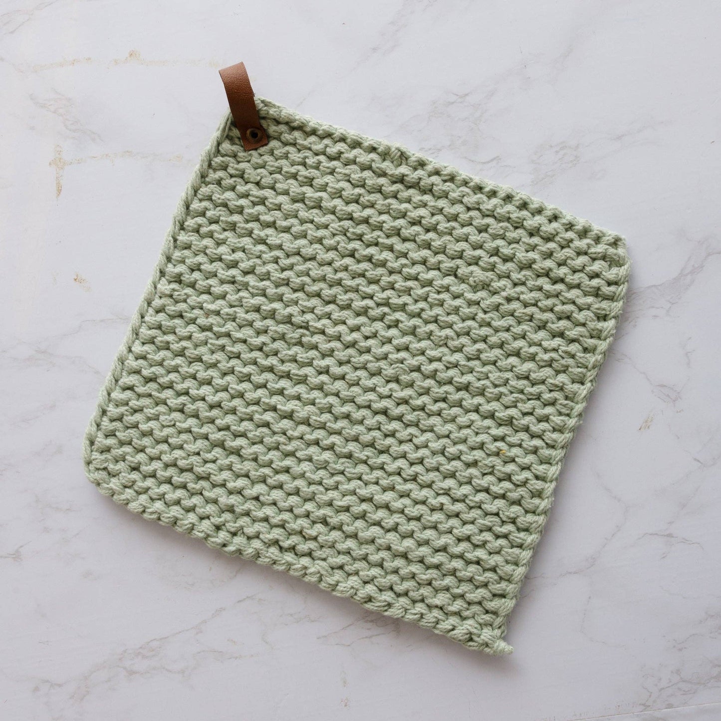 Audrey's - Knitted Pot Holder - Mint Green