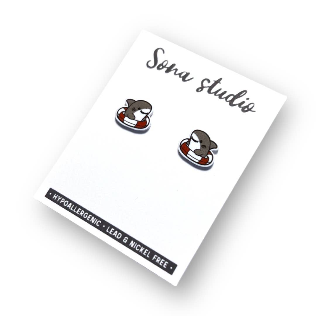 Sona Studio - Shark Floaty Earrings