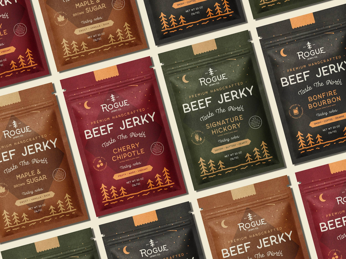 Rogue Jerky Co. -  4 Flavors - Premium Jerky