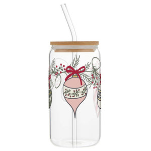 Open image in slideshow, Santa Barbara Design Studio by Creative Brands - 16oz Glass Tumbler - Ornaments
