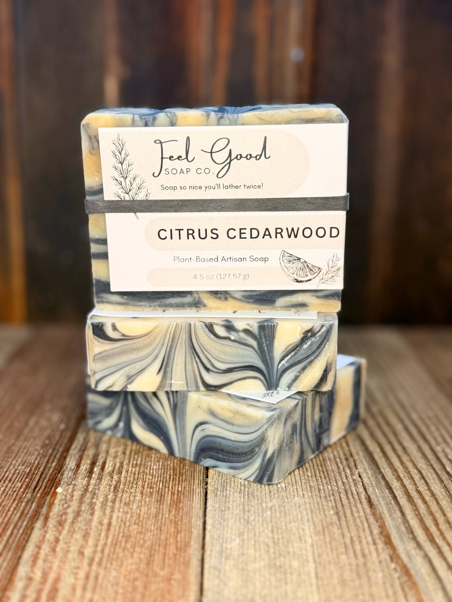 Mamas Handmade Sudsy Soaps - Citrus Cedarwood Organic Coconut Milk & Shea Butter Soap