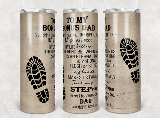 Bonus Dad Tumbler- Made to Order
