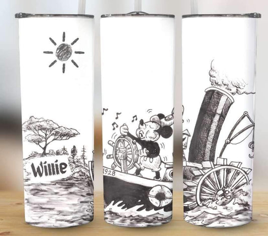 Vintage Cartoon Tumbler- Made to Order