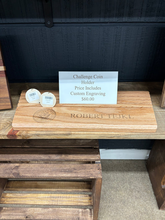Customized Challenge Coin Holder- Made To Order
