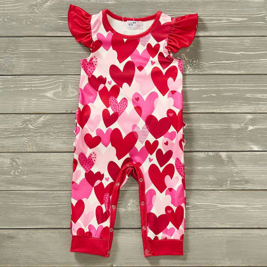 0-3m Valentine Vibes - Girl Romper