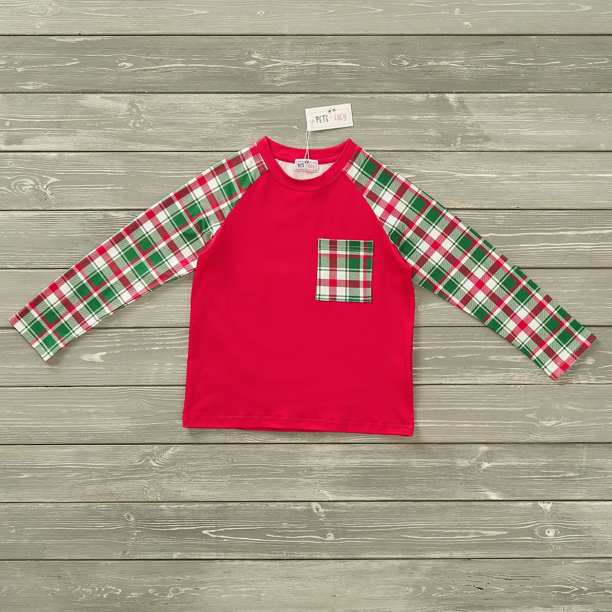 2T Poinsettias & Plaid - Boy