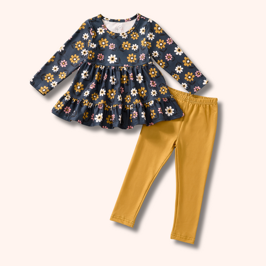 GOLDEN BOUQUET - PANTS SET