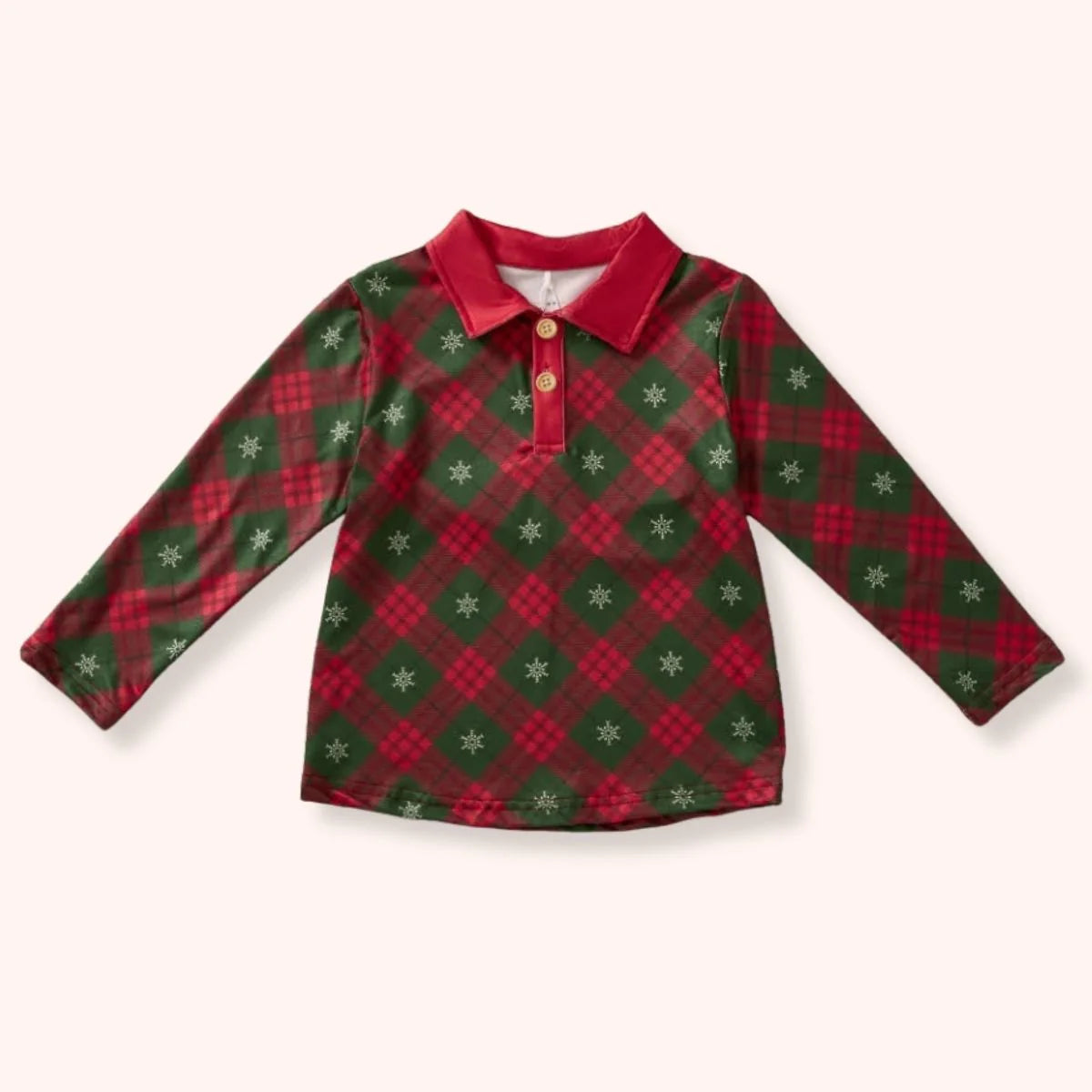 CHRISTMAS PLAID - BOY TOP