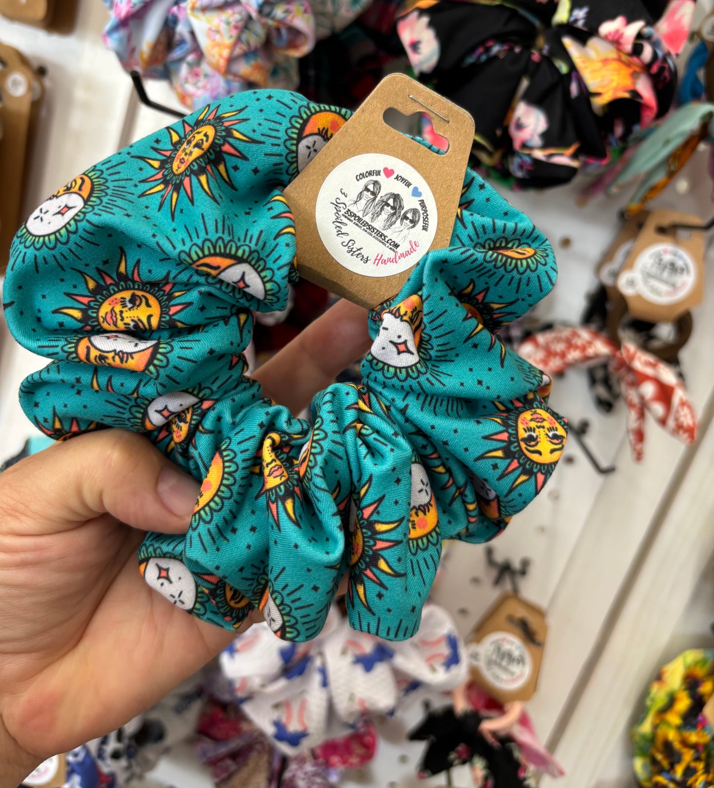 Teal Suns Large