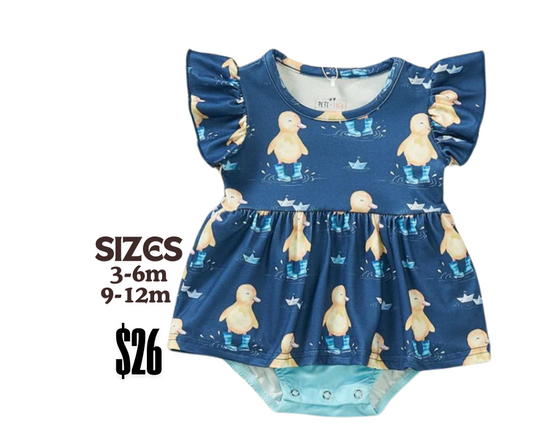 PUDDLE SPLASH - GIRL ROMPER