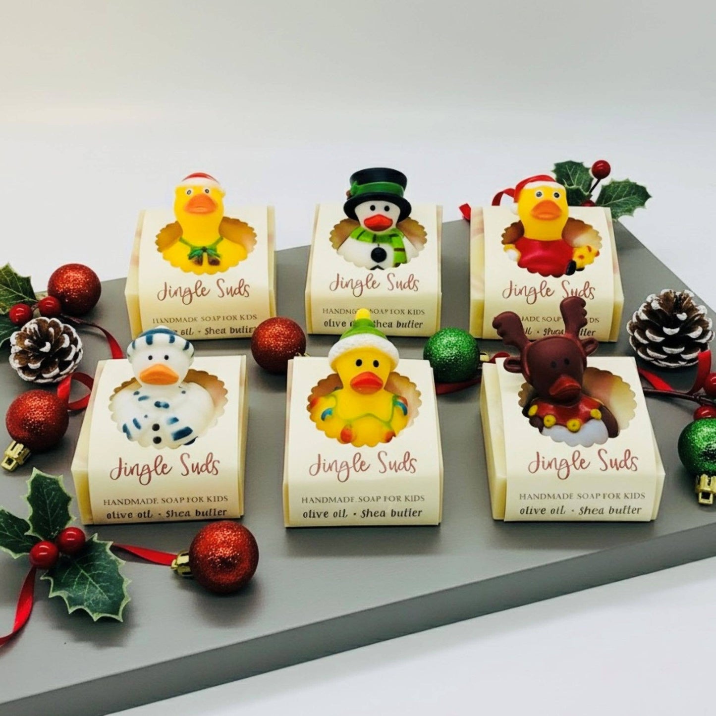 Jingle Suds Holiday Handmade Soap Bar for Kids SEASONAL