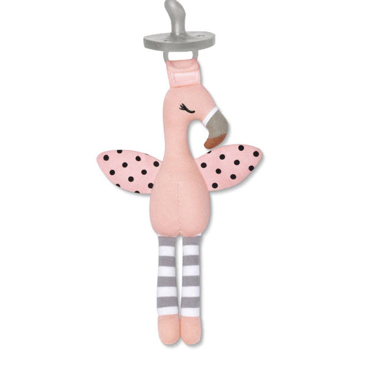Apple Park - Franny Flamingo - Pacifier Buddy
