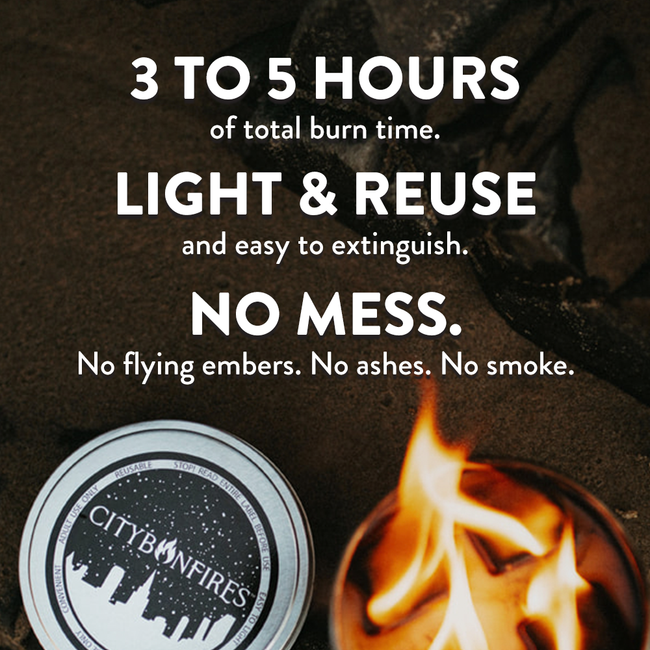 City Bonfires - Portable Fire Pits - City Bonfire - Happy Birthday Edition
