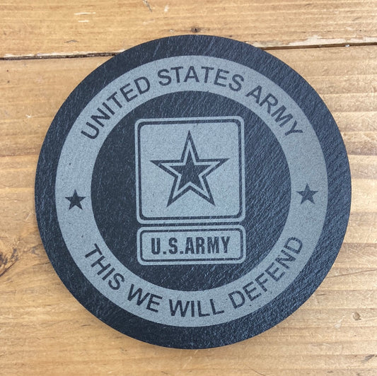 SLATE COASTER, RS, ARMY