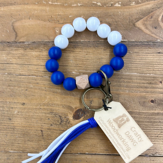 Wristlet, Blue and White