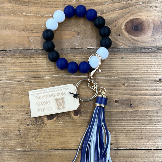 Wristlet, Blue, Black and  White